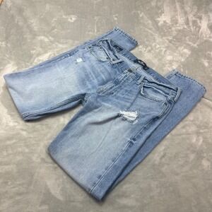 Hollister Mens Skinny Jeans Light Wash Distressed Denim W32 L34 (meas 34x33)